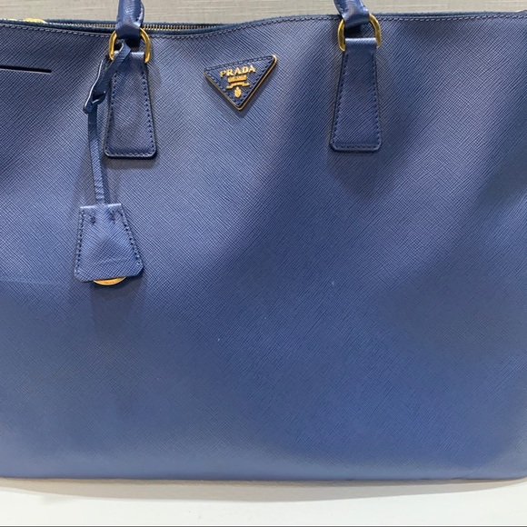 Prada Blue Saffiano Lux Tote Bag- Listing 1 - Picture 12 of 16